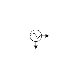 Shell and Tube Heat 4 PID Symbol